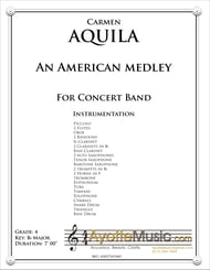 An American Medley Concert Band sheet music cover Thumbnail